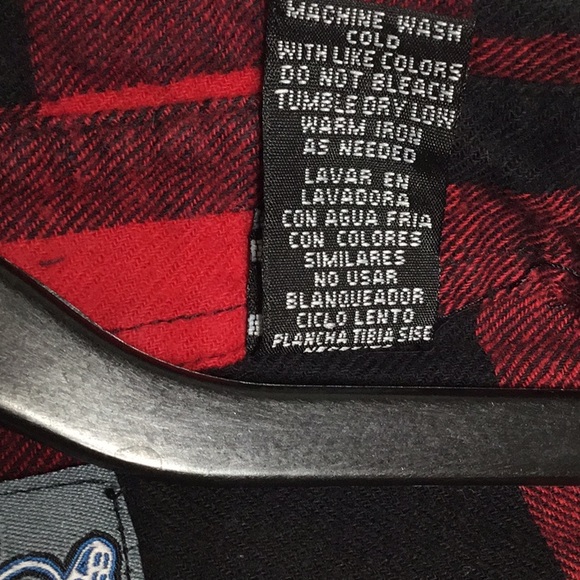 Men’s sapphire lounge plaid flannel shirt - Picture 7 of 8